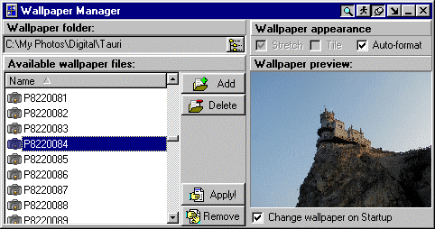 Wallpaper Manager - Snapshot